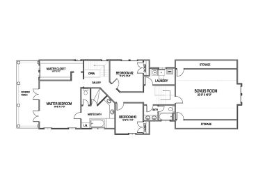 2nd Floor Plan, 058H-0107