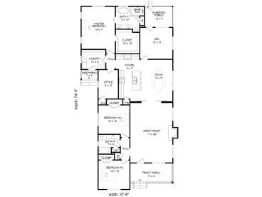 Floor Plan, 062H-0242