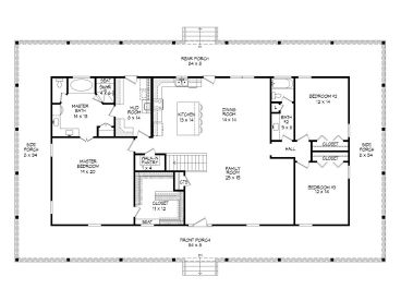 Floor Plan, 062H-0154