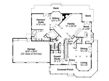 1st Floor Plan, 051H-0009