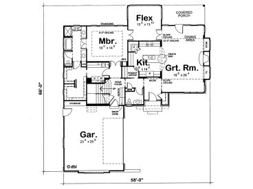 1st Floor Plan, 031H-0341