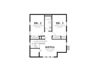 2nd Floor Plan, 034H-0381