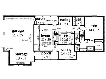 1st Floor Plan, 021H-0208