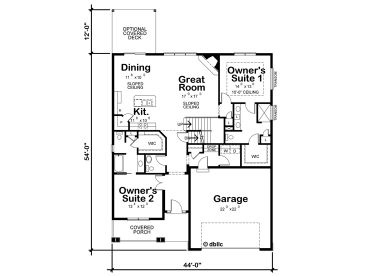 1st Floor Plan, 031H-0327
