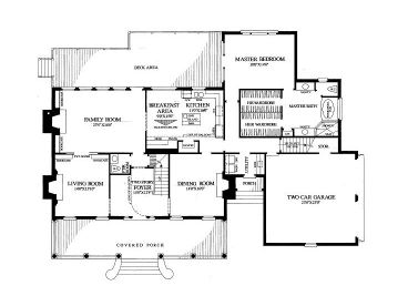 1st Floor Plan, 063H-0027
