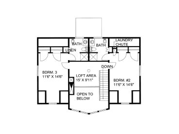 2nd Floor Plan, 012H-0184