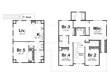 2nd Floor Plan, 050H-0428