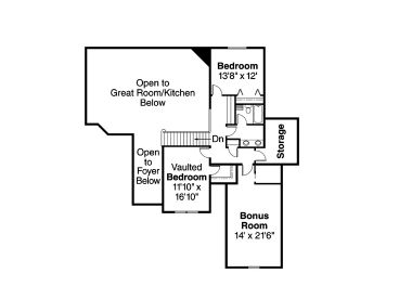 2nd Floor Plan, 051H-0139