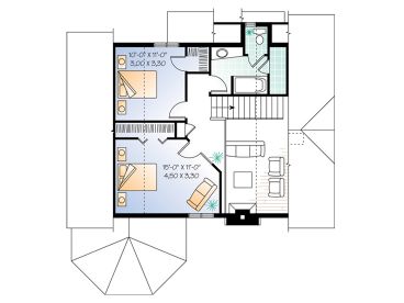 2nd Floor Plan, 027H-0077