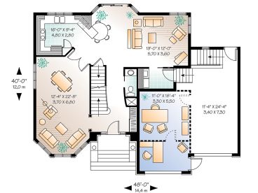 1st Floor Plan, 027H-0041