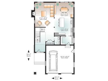 1st Floor Plan, 027H-0411