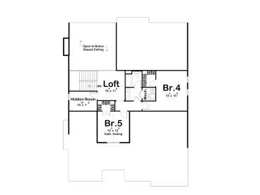 2nd Floor Plan, 050H-0486
