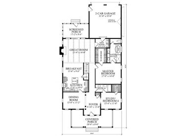 1st Floor Plan, 063H-0144