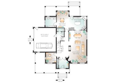 1st Floor Plan, 027H-0197