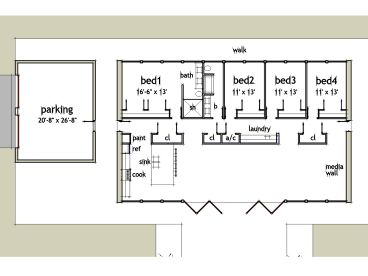 Floor Plan, 052H-0004