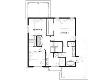 2nd Floor Plan, 027H-0509