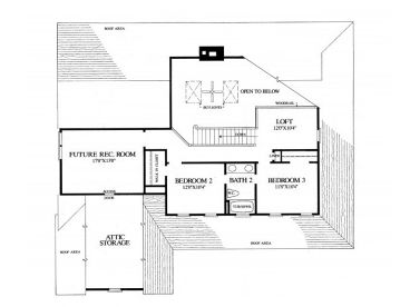 2nd Floor Plan, 063H-0036
