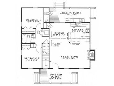 1st Floor Plan, 025H-0085