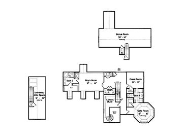 2nd Floor Plan, 043H-0220