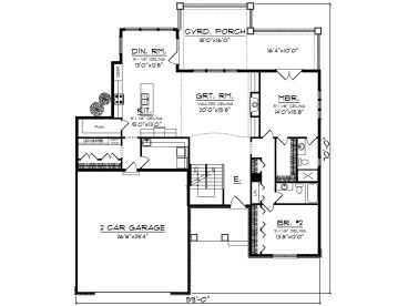 1st Floor Plan, 020H-0397
