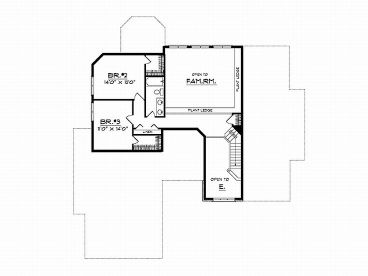 2nd Floor Plan, 020H-0001