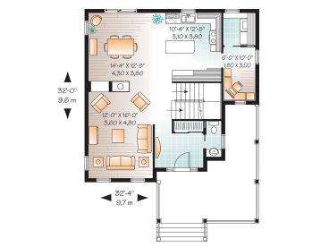 1st Floor Plan, 027H-0275