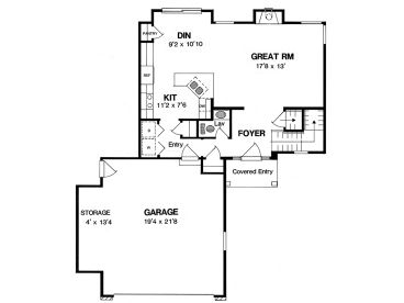 1st Floor Plan, 014H-0030