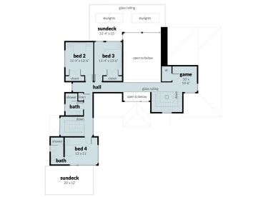 2nd Floor Plan, 052H-0167