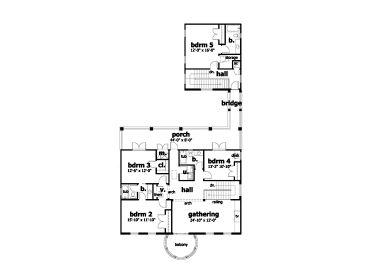 2nd Floor Plan, 052H-0013