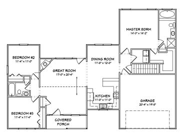 Floor Plan, 048H-0055