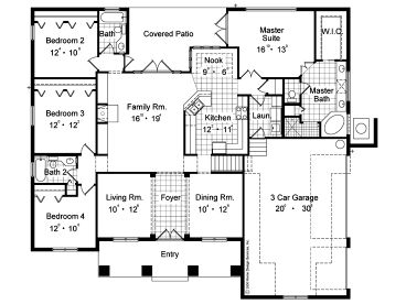 1st Floor Plan, 043H-0253