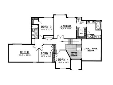 2nd Floor Plan, 026H-0077