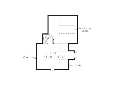 2nd Floor Plan, 054H-0058