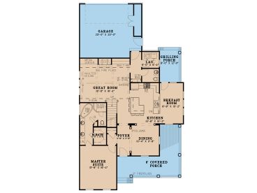 1st Floor Plan, 074H-0080