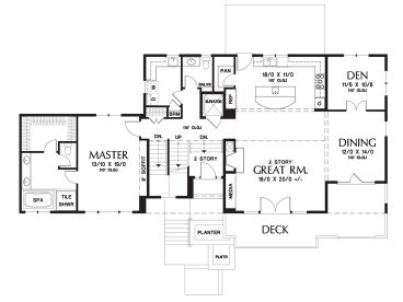 1st Floor Plan, 034H-0425