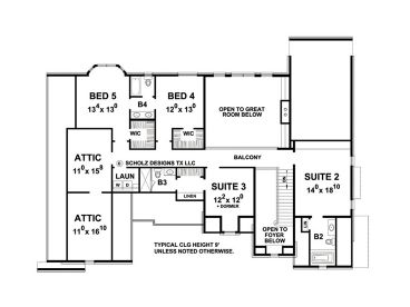 2nd Floor Plan, 031H-0277