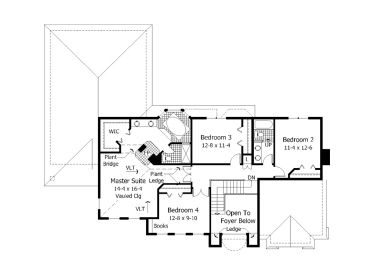 2nd Floor Plan, 023H-0031