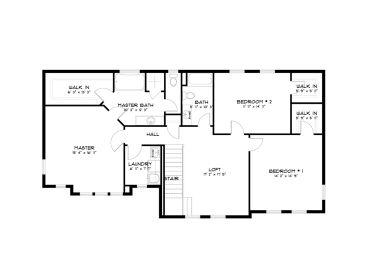 2nd Floor Plan, 065H-0093