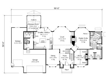 1st Floor Plan, 023H-0057