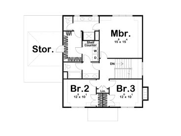 2nd Floor Plan, 050H-0294