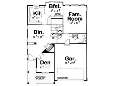 1st Floor Plan, 031H-0144