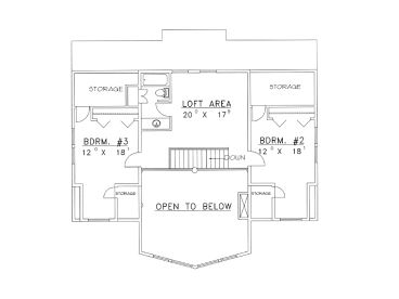 2nd Floor Plan, 012H-0044