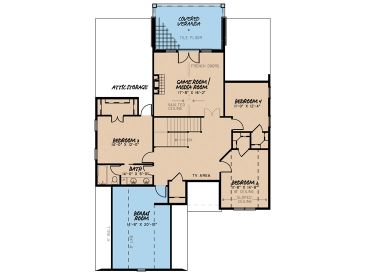 2nd Floor Plan, 074H-0050
