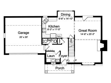 1st Floor Plan, 046H-0062