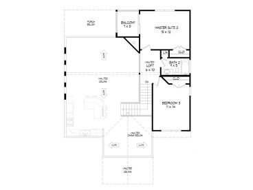 2nd Floor Plan, 062H-0421