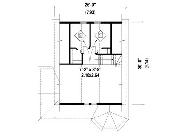 2nd Floor Plan, 072H-0208
