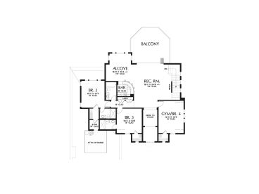 2nd Floor Plan, 034H-0375