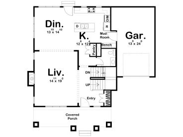 1st Floor Plan, 050H-0358