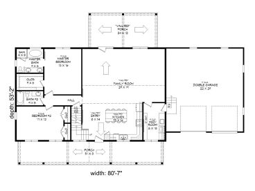 1st Floor Plan, 062H-0171