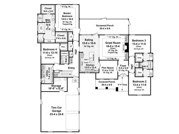 1st Floor Plan, 001H-0195